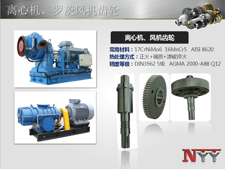 離心機、風機齒輪
